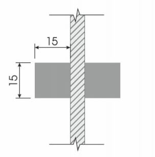 Делитель «труба»
15х15 мм